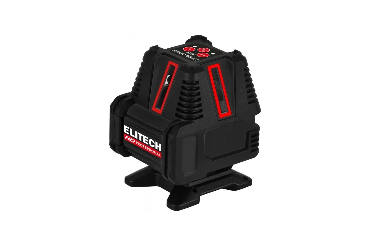 ELITECH HD LN 8D GREEN Нивелир лазерный,зеленый,25м,гор.1х360°\4верт,±0.2мм\м,1/4'',5/8",0.35кг,кейс
