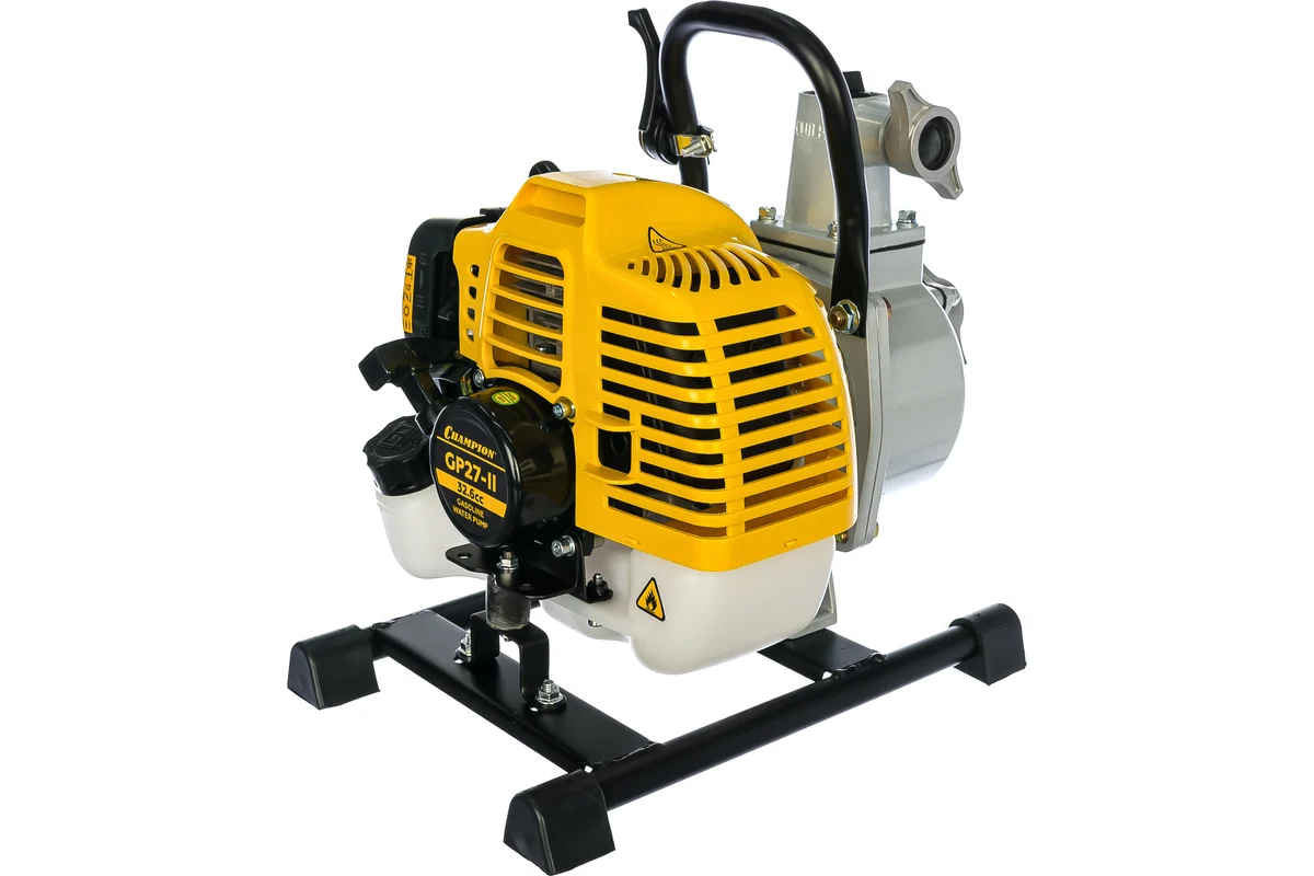 Мотопомпа CHAMPION  GP27-II, 1,22 л/с, 130л/мин 8/30м, 7кг, 1", легкий старт