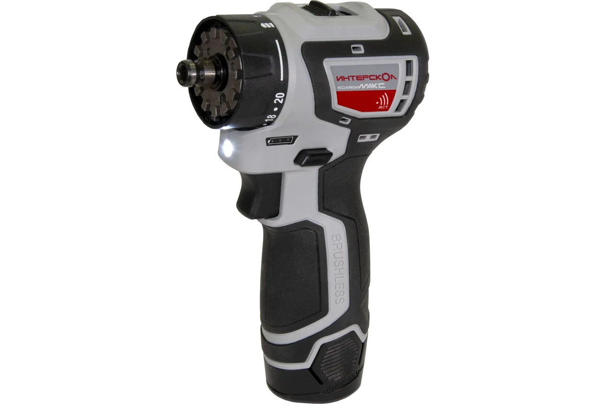 ДА-10/12В 36 КомбиМАКС бесщеточная аккум. дрель-шуруп. (Li-ion, кейс, 2 аккум., 2Ач, 4 насадки), шт