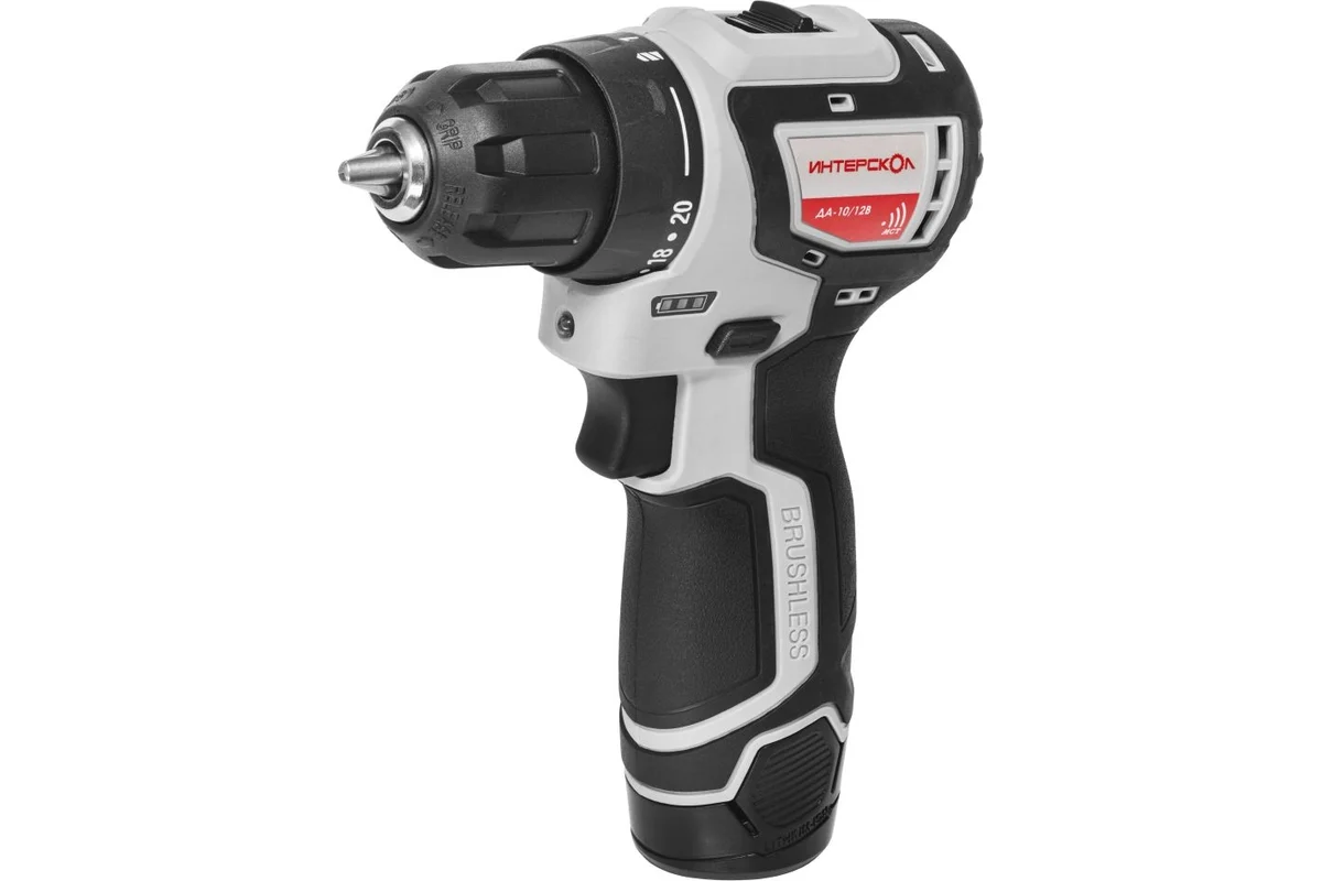 ДА-10/12В МиниМАКС бесщеточная аккумуляторная дрель-шуруповерт (Li-ion, картон, без аккум. и ЗУ)