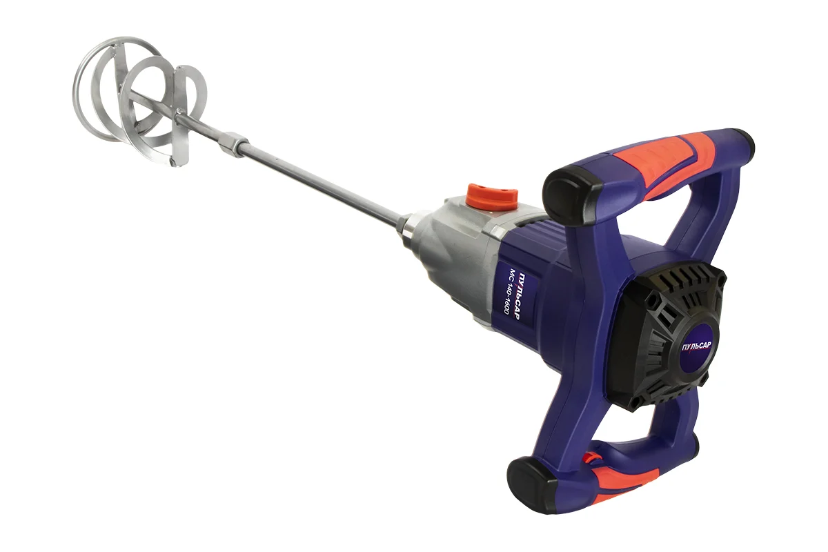 Дрель миксер ПУЛЬСАР МС 140-1600 1600Вт,2ск,240-500/380-850об/мин,пл,пуск насадка 140мм, 4,2кг