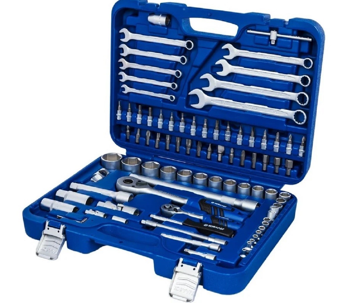 Набор инструмента универсальный КОБАЛЬТ 1/4" и 1/2" (85 предметов) кейс