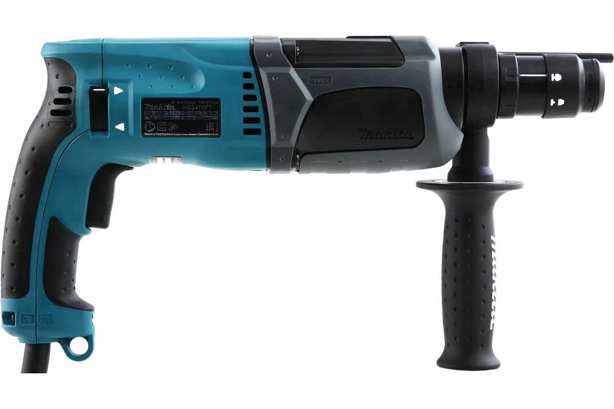 Makita Перфоратор HR 2470FT,  780Вт, SDS+. 3х режимный, 2,7Дж удар, б/съёмный патрон, кейс