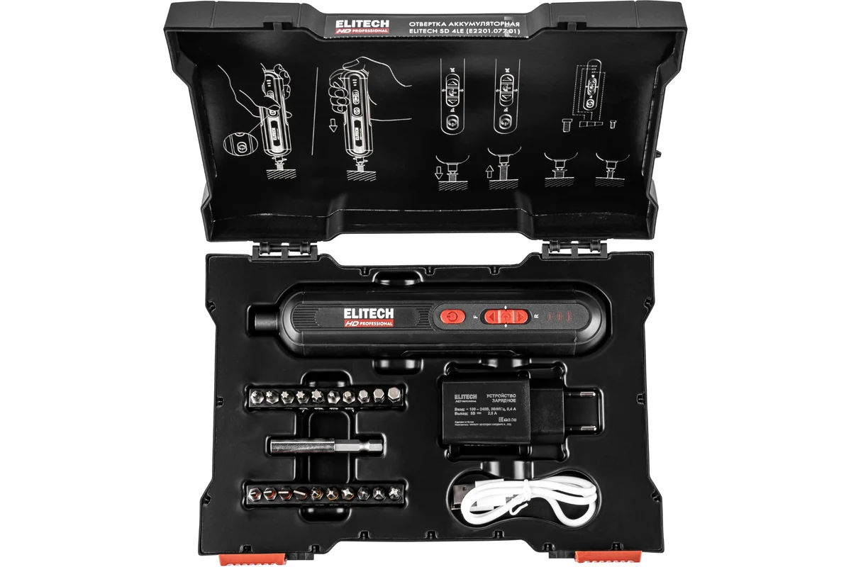 ELITECH SD 4LE (E2201.077.01) (Отвертка аккумуляторная)