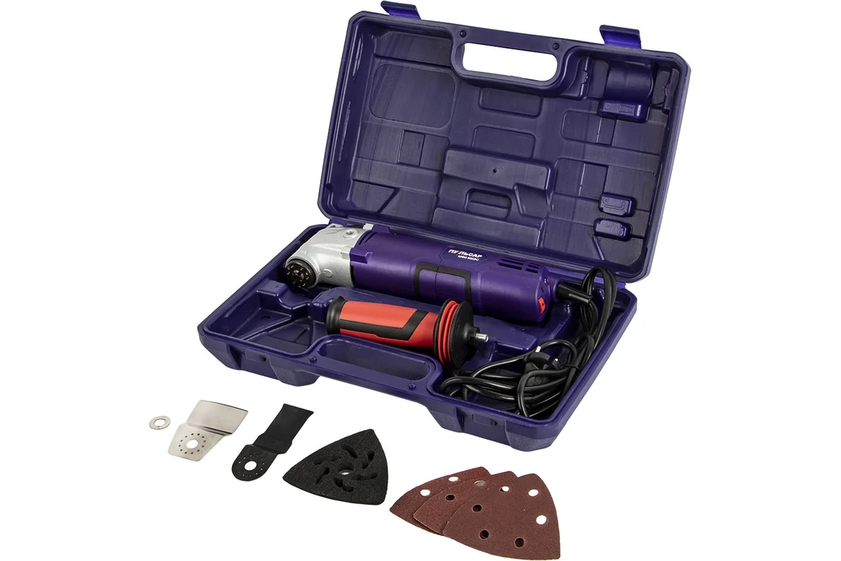 Многофункциональный инструмент сетевой ПУЛЬСАР МФИ 500ЭС (500Вт,8000-16000 кол/мин, пл п,) (792-513)