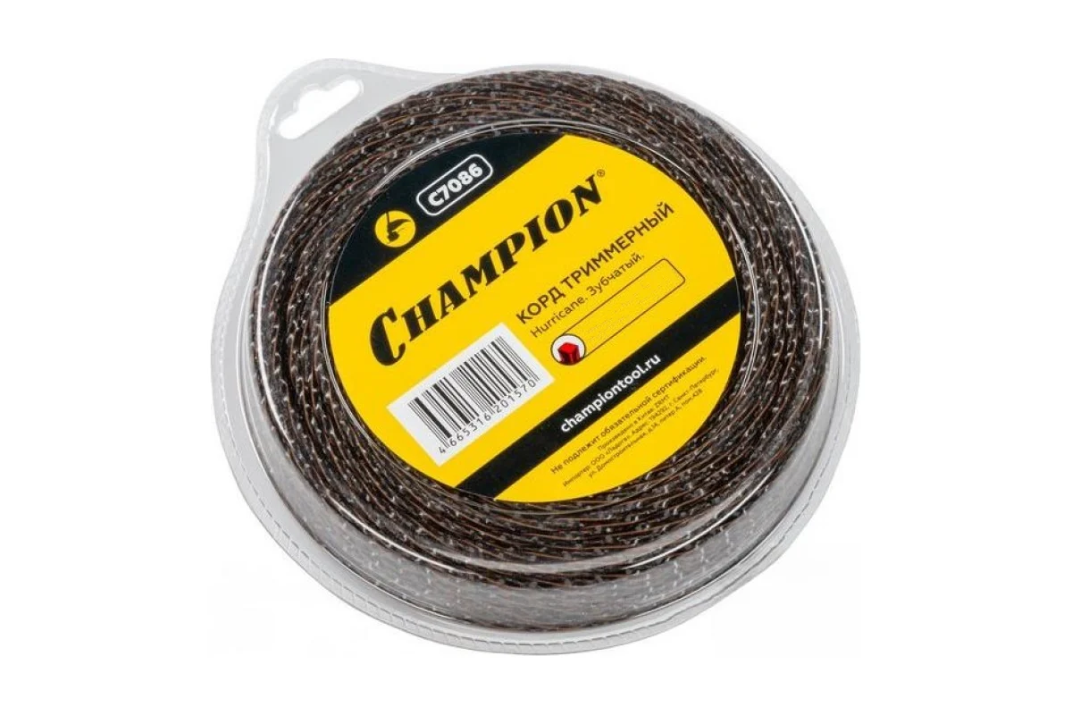 Корд трим.CHAMPION Hurricane saw twist 4,4мм* 5м (зубчатый витой)