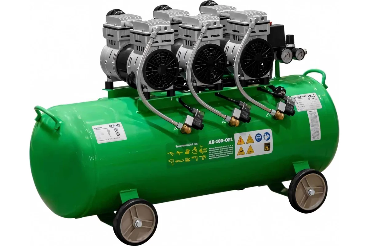 Компрессор ECO AE-100-OF1 безмасляный