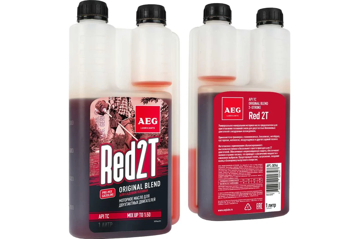 AEG Universal 2T Motor Oil API TC Масло 2Т мин. Дозатор.1л (30744)
