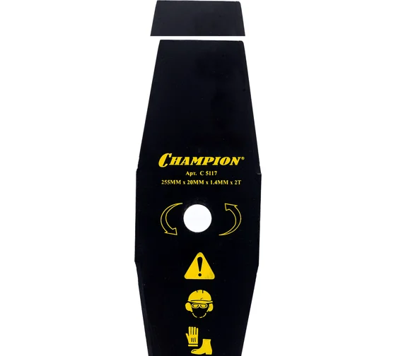 Нож  2Т 255х20, для жесткой травы, CHAMPION 