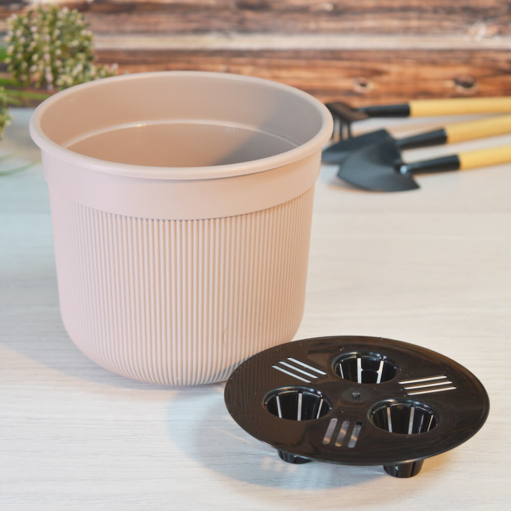 Горшок для цветов Альтернатива Сканди, 1 л, какао