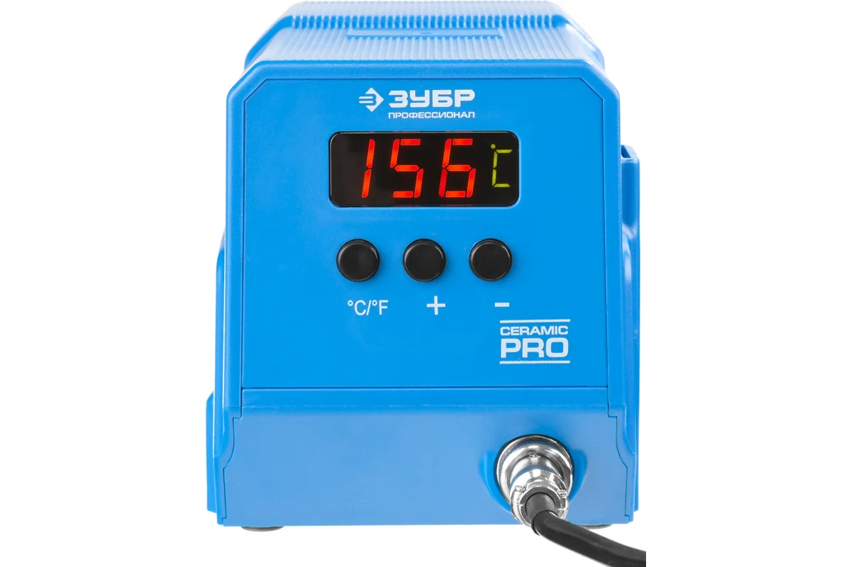 Низкотемпературная паяльная станция цифровая ПСН-60 60Вт, 50-480гр. керамический нагреватель. // ЗУБ