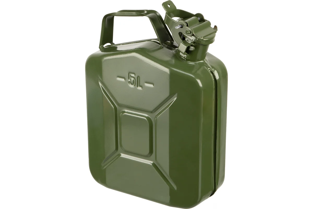 Канистра для топлива, металлическая, 5 литров// Произведено в РФ