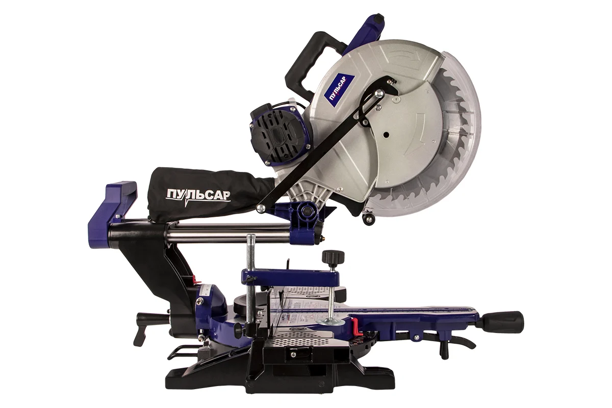 Пила торцовочная ПУЛЬСАР ПТН 305-2000 (2400Вт, 305х30мм, рез 105х335мм,направл.лазер,наклон 20кг)