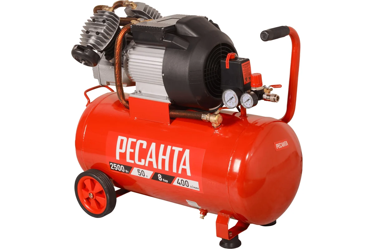 Компрессор КП-50/400М 400л/мин, вес 38.54 кг // Ресанта 