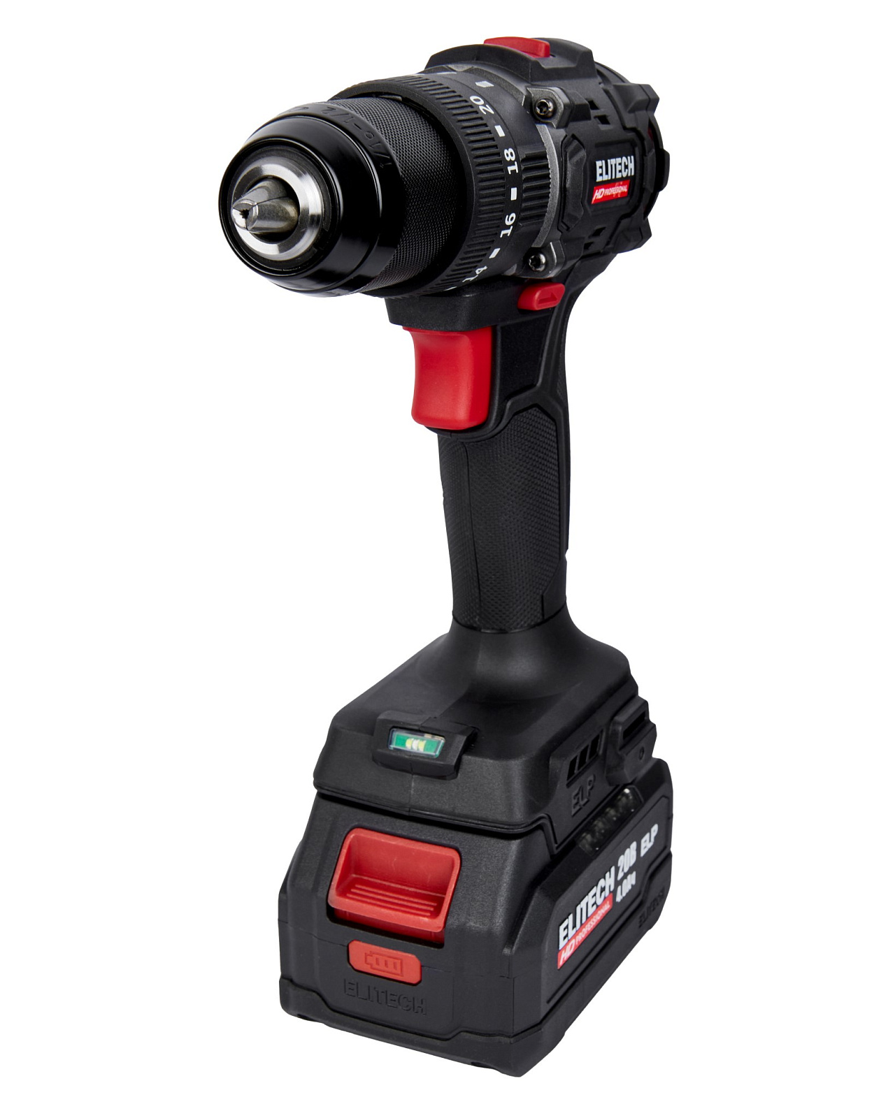 ELITECH HD CD 20ISL2 (E2201.041.02) Акк. ударн. б/щ. дрель-шуруп, 20В, 2*4Ач, 65Hm, БЗП 13мм 