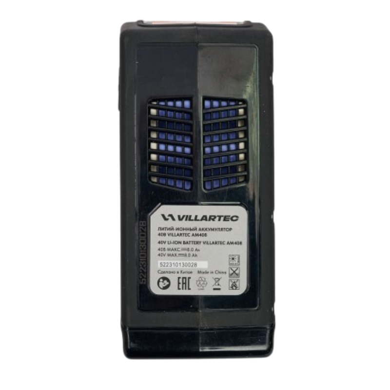 Аккумулятор VILLARTEC AM408 40V 8.0Ah 180,0 Wh