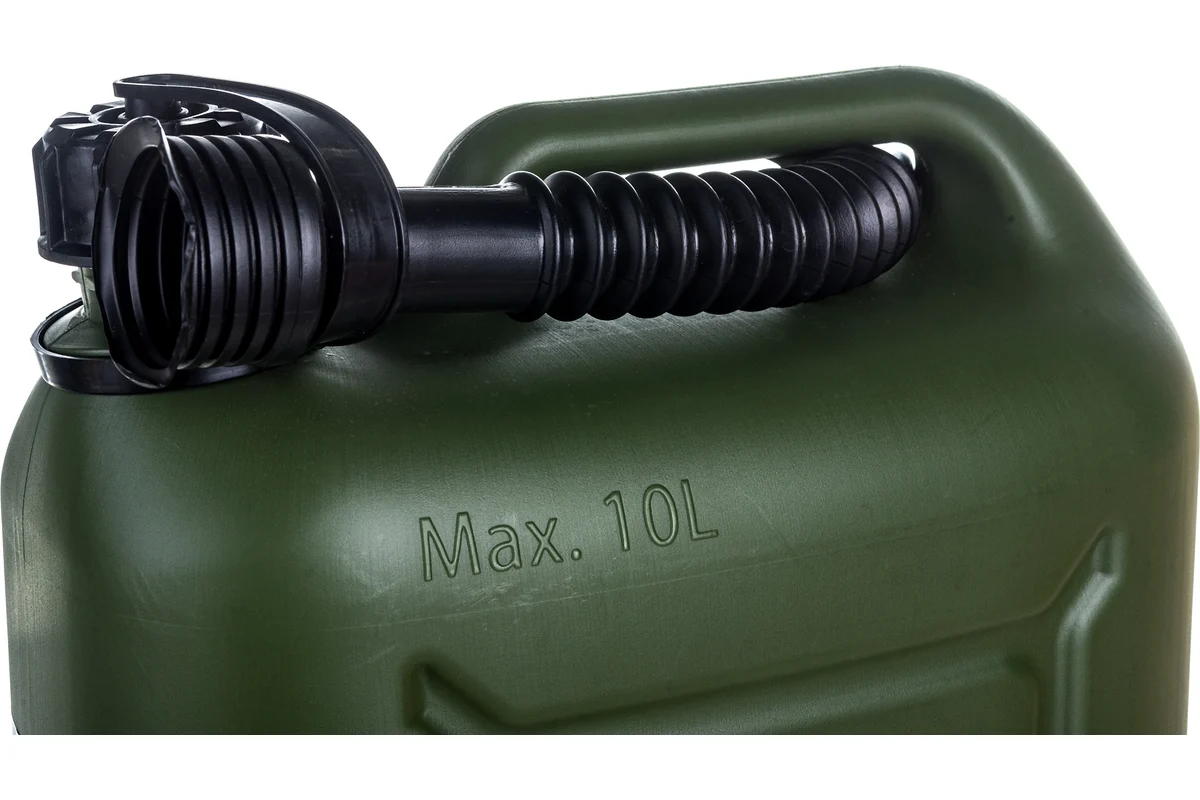 Канистра для ГСМ вертикальная, 10 л., пластиковая, усиленная // Stels