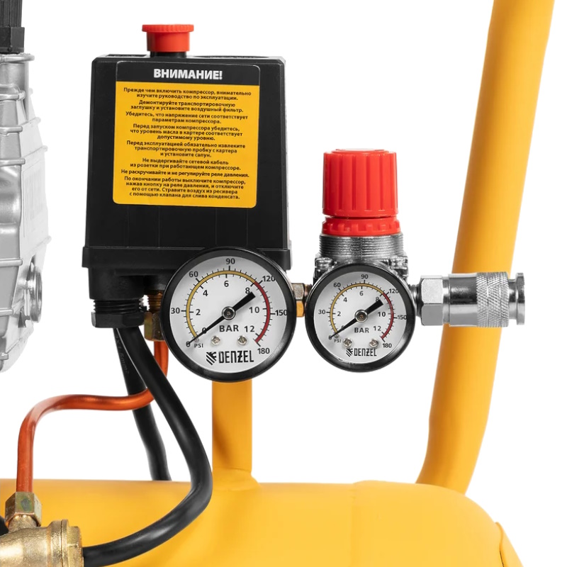 Компрессор воздушный прям. привод DCV1800/50, 1,8 кВт, 50 литров, 320 л/мин// Denzel