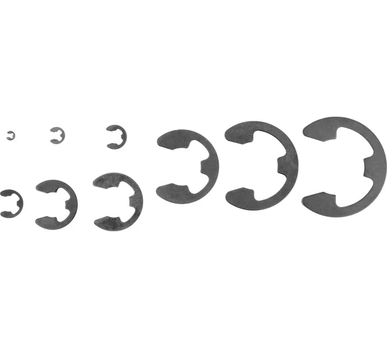 Набор стопорных колец, D 1,5 - 22 мм, 300 предм.// Сибртех