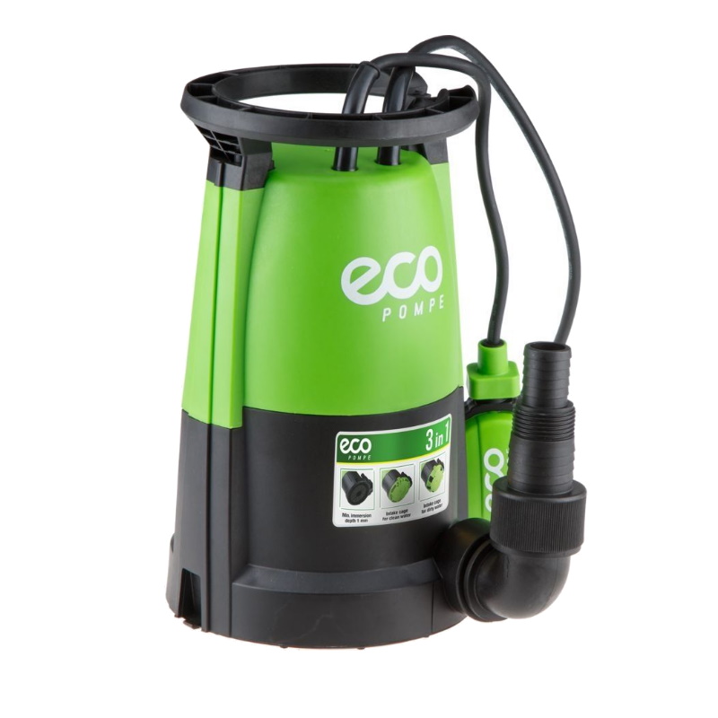 Насос погружной 3-в-1 ECO DP-916i (900 Вт, 17500 л/ч, 8,5 м))д/грязной и чистой воды)