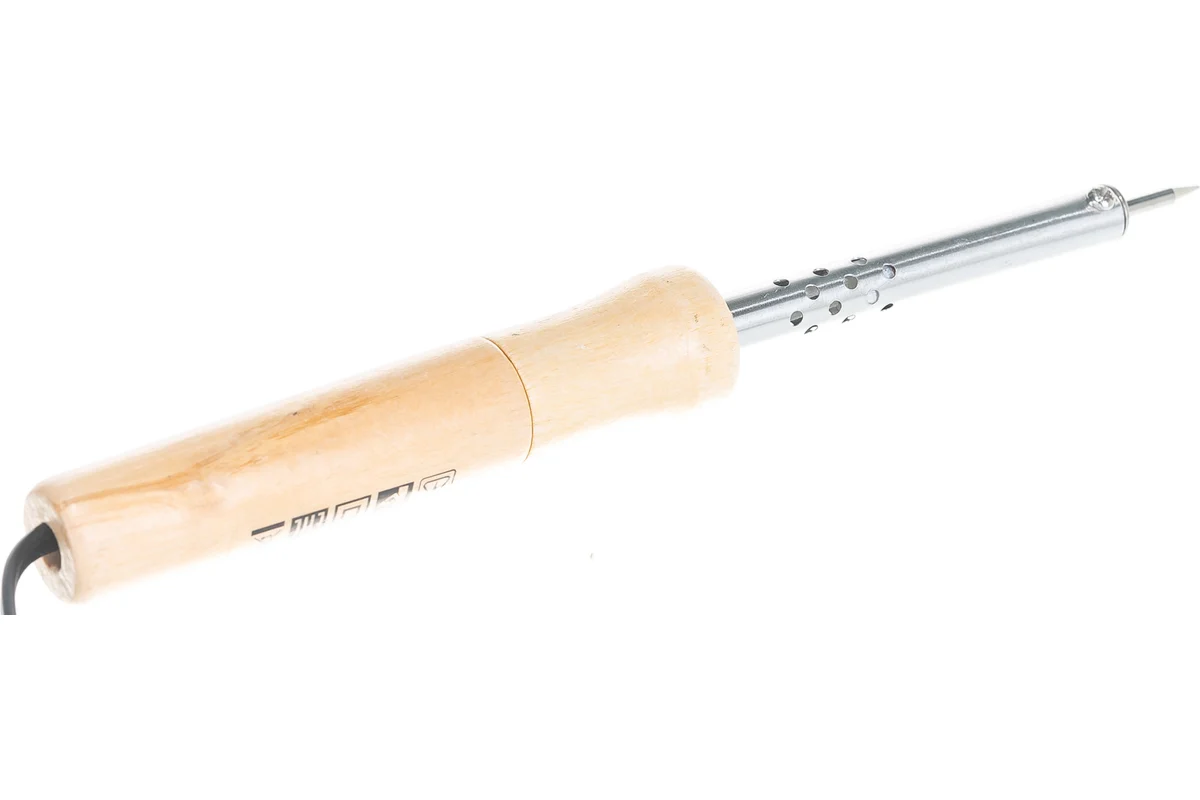 Паяльник с ручкой из дерева, 40 Вт// Sparta