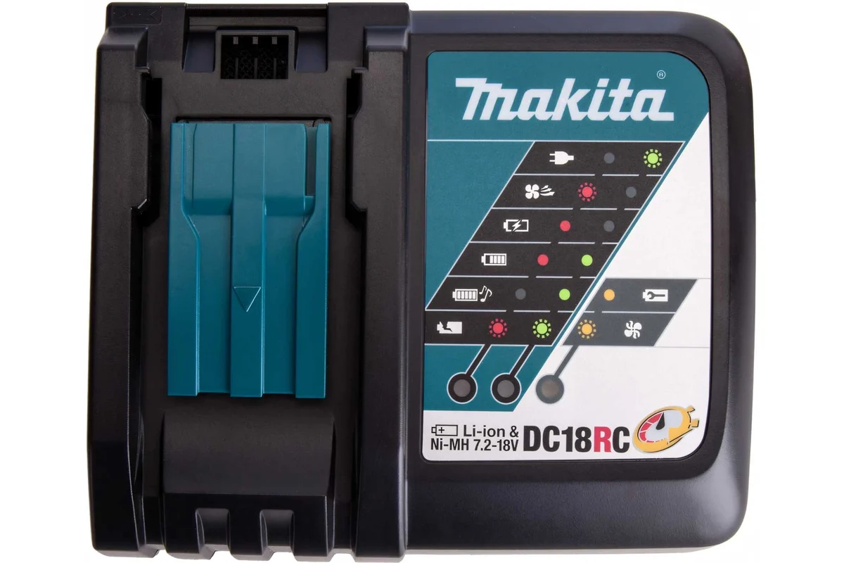 Зарядное устройство DC18RC быстрое (Ni-Mh/Li-lon, 7,2-18В) ПЭТ пакет  Makita 630C82-2