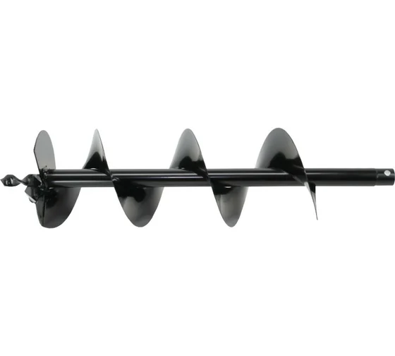 Шнек однозаходный для грунта DDE мотобура (ф = 100 мм, L = 800 мм, посадка на вал 20 мм)												