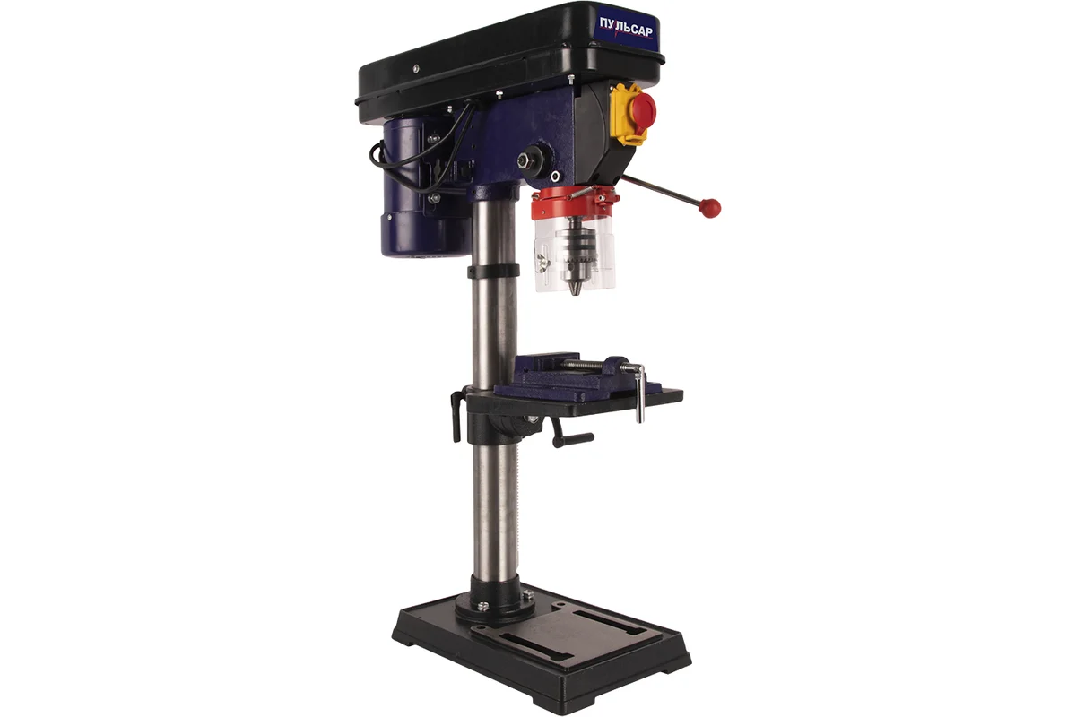 Сверлильный станок ПУЛЬСАР СС 600 + тиски 600Вт,16мм,12 ск. 220-2450об/мин