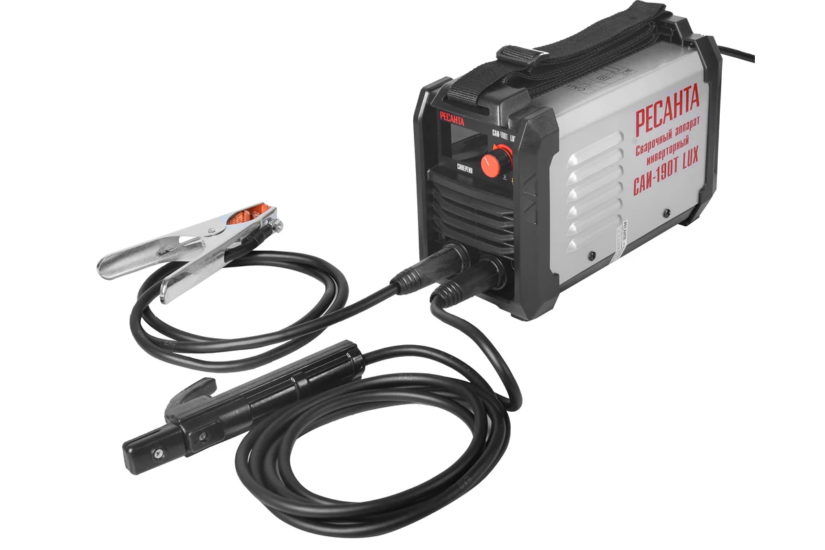 РЕСАНТА Сварочный аппарат инверторный САИ-190Т LUX, 220В, ArcForce,Antistick,HOT START