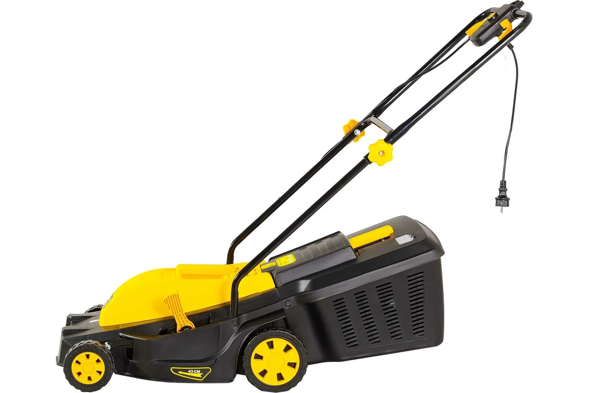 Эл.газонокосилка HUTER ELM-2000P, 2.0 кВт, ширина кошения 43 см, высота кош.15-50 мм.