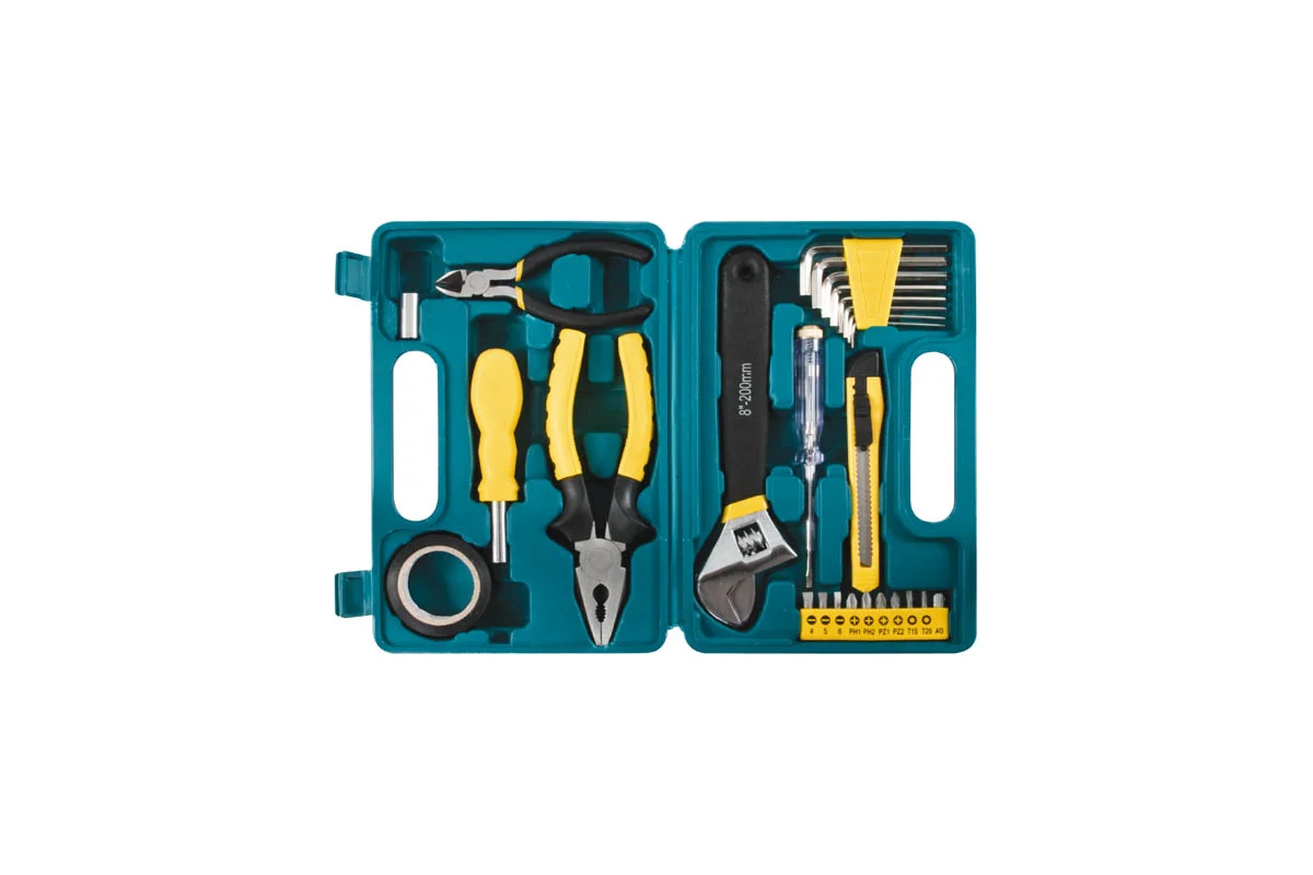 Набор инструмента 26 шт., пластиковый чемодан