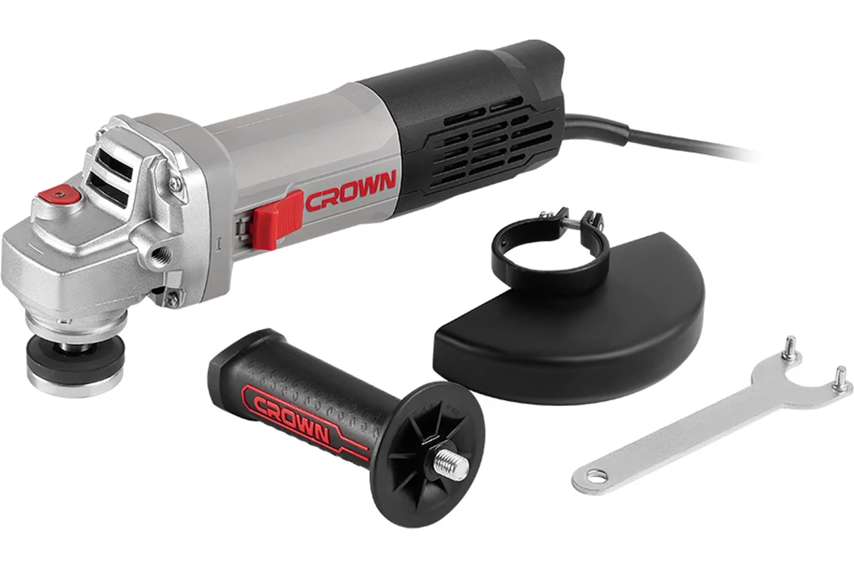 Угловая шлифовальная машина CROWN CT13567-125R,  1010Вт, 12000 об/мин, М14, 125мм, 2 кг, защита от п