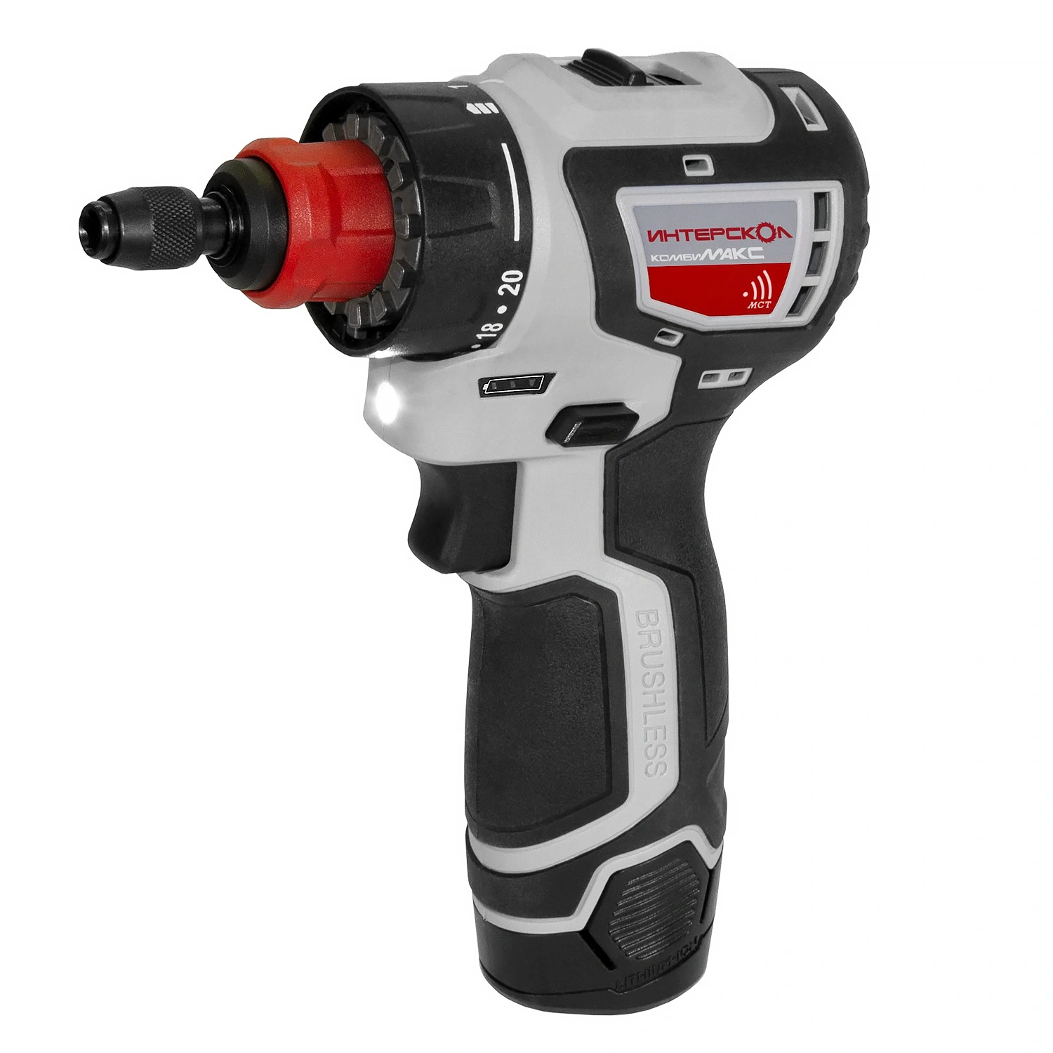 ДА-10/12В 36 КомбиМАКС бесщеточная аккум. дрель-шуруп. (Li-ion, сумка, 2 аккум., 2Ач, 4 насадки), шт