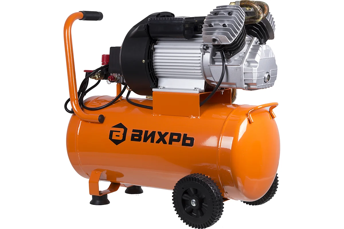 Компрессор Вихрь КМП-400/50, 220В, 400л/мин,2,5кВт масляный,ресивер 50л