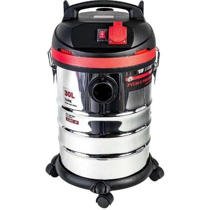 Пылесос строительный электрич. P.I.T. PVC30-C МАСТЕР (1500Вт, роз. 2кВт, шланг 3м, бак 30л нерж.)