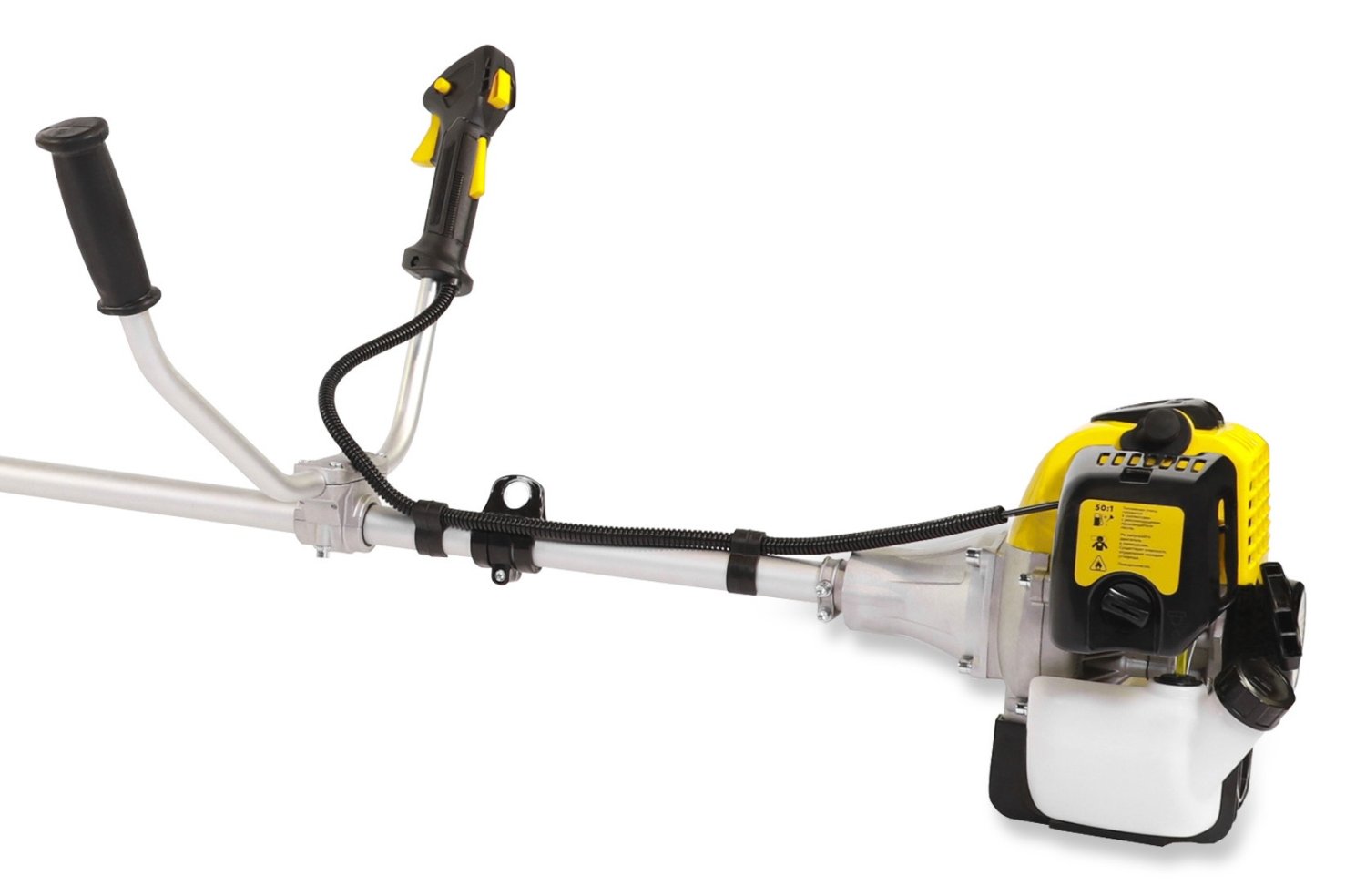 Бензотриммер CHAMPION Т463S-2 PRO(неразъем.прям. 1,7кВт 47см³ 8кг HT22+40/255/25,4 U-ручка лег.старт