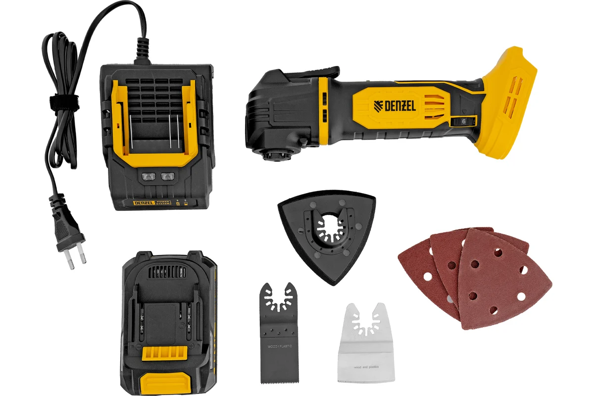 Инструмент многофункциональный аккумуляторный CMTH-20, Li-Ion, 20 В// Denzel