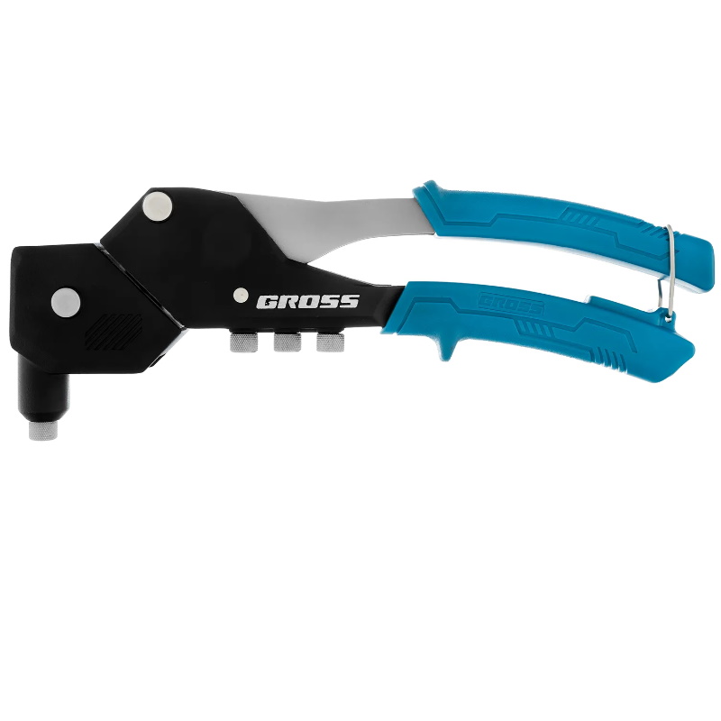 Заклепочник ручной, 290 мм, поворотный, 0-360, заклепки 2,4-3,2-4,0-4,8 мм// Gross