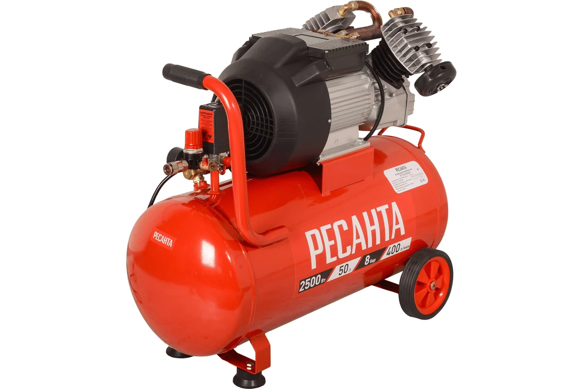 Компрессор КП-50/400М 400л/мин, вес 38.54 кг // Ресанта 