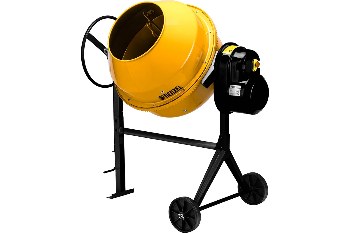 Бетоносмеситель DENZEL B-160, 220В, 700Вт,чугун. венец, 160л