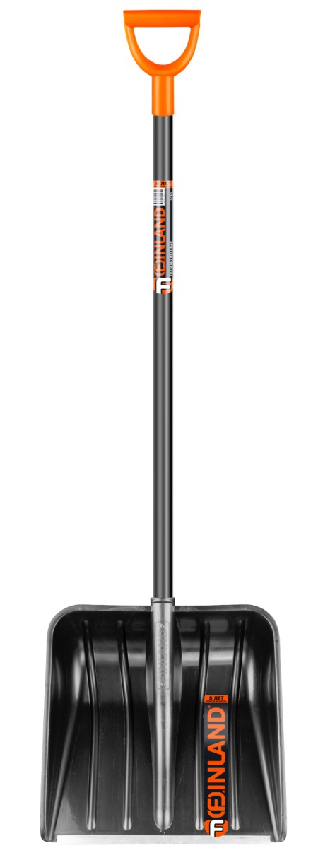 FINLAND Лопата снеговая 410х410х1340 мм с черенком 1243-Ч