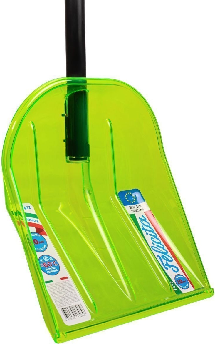  ЦИ  Лопата автомобильная FELICITA 340х380 мм, поликарбонат, деревянный черенок 2472
