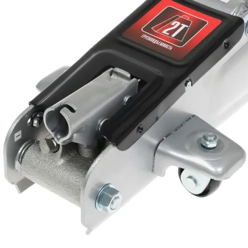 Домкрат гидравлический подкатной, 2 т, h подъема 135–385 мм, в пласт. кейсе// Matrix