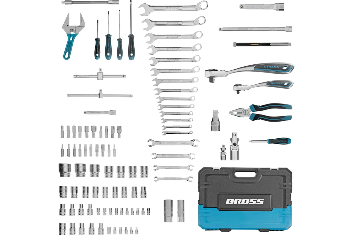 Набор инструмента 101пр.,  120z.1/2" 1/4" CrV //GROSS