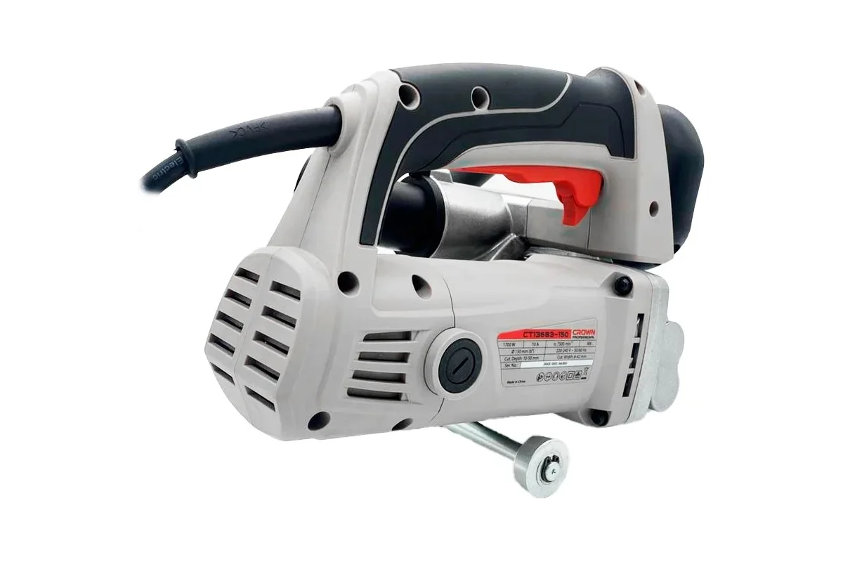 Штроборез сетевой CROWN CT13683-150 1700Вт,7000 об/мин,150мм, 22,2мм, шир.п. 8-42мм, гл.10-50мм.