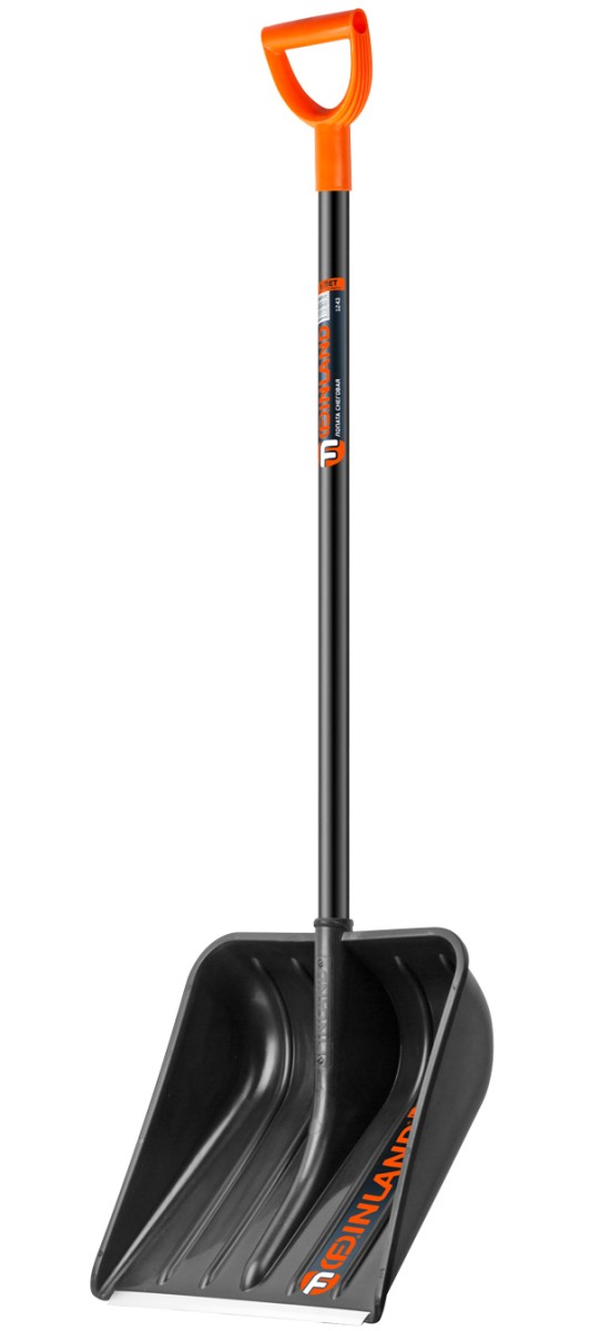 FINLAND Лопата снеговая 410х410х1340 мм с черенком 1243-Ч