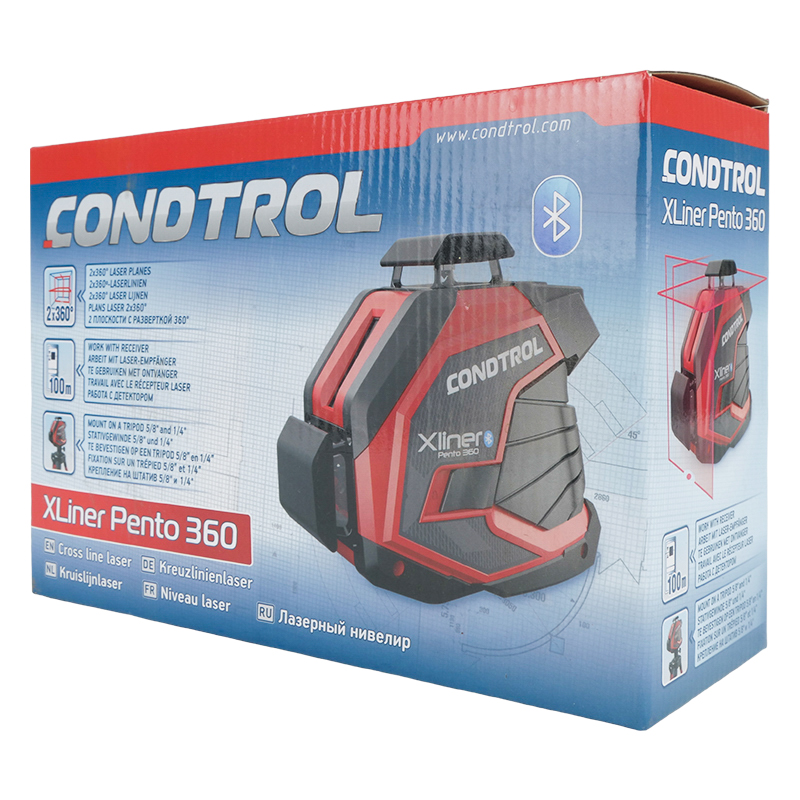 Лазерный нивелир CONDTROL XLiner Pento 360 (КРАСНЫЙ ЛАЗЕР)