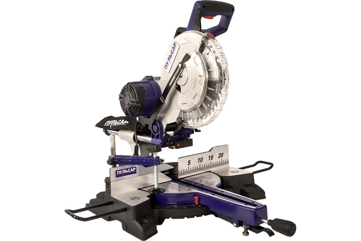 Пила торцовочная ПУЛЬСАР ПТН 255-2000 (2000Вт, 255х30мм, рез 70х305мм,направл,лазер 20 кг)
