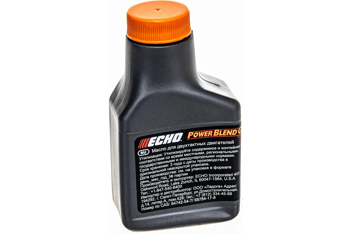 Присадка топливная ECHO 0,1л, п/синт. для 2х тактных двигателей, JASO FD