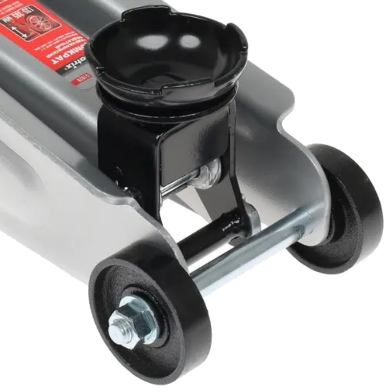 Домкрат гидравлический подкатной, 2 т, h подъема 135–385 мм, в пласт. кейсе// Matrix